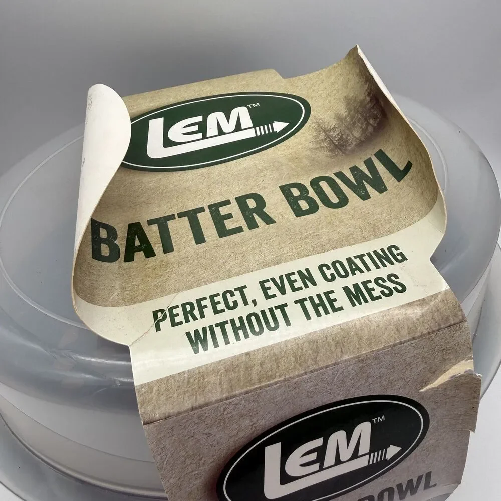 LEM Even Coat Batter Bowl For Breading and Seasoning Lid-Locking Mechanism